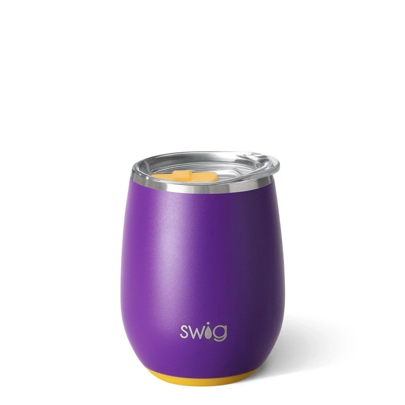 SWIG - 400ml Stemless Wine Cup - Purple & Yellow - Adagiolondon